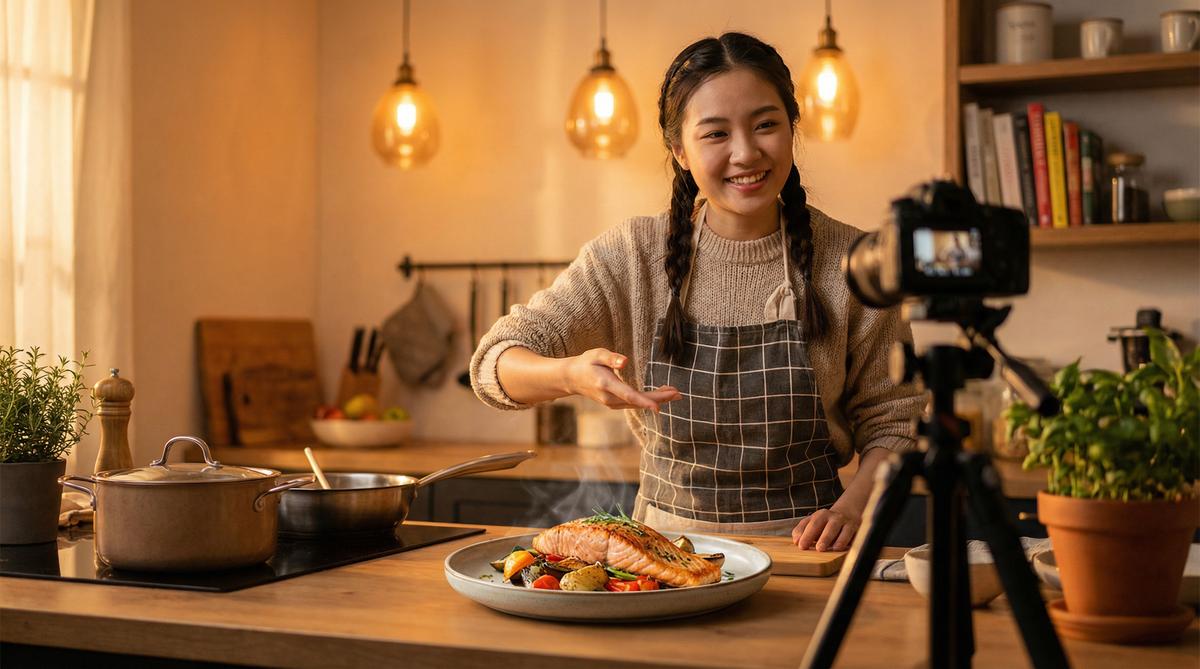 国产主播美食视频